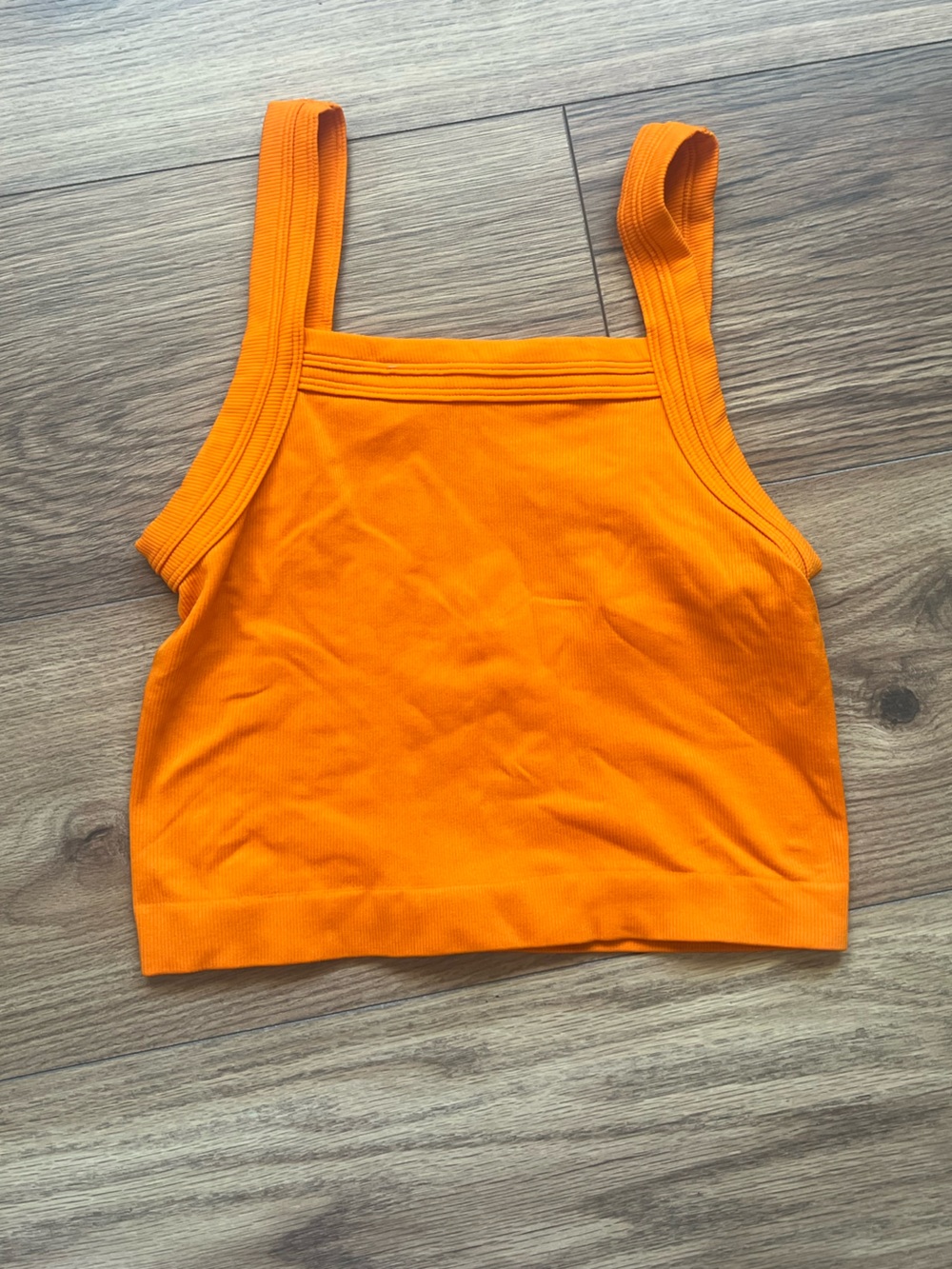 Urban Outfitters Out From Under Ribbed Seamless Crop Top Orange XS/S